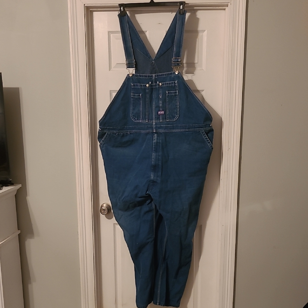 Big Smith Blue Denim Overalls 56x32